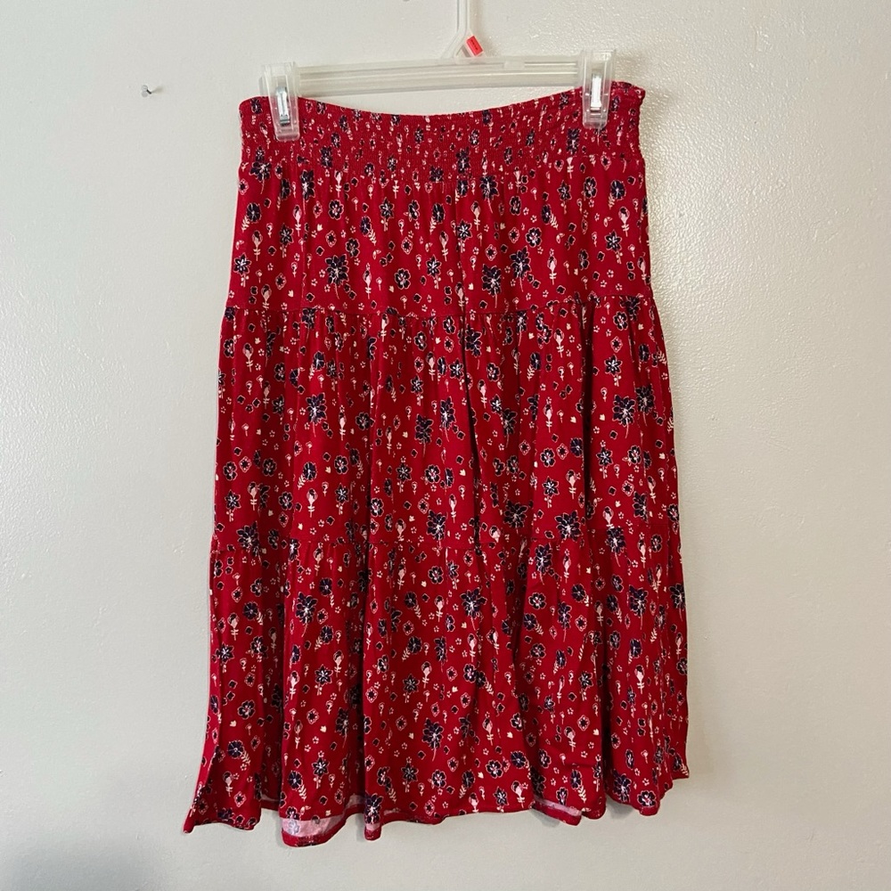 St. John’s Bay Red Floral Skirt